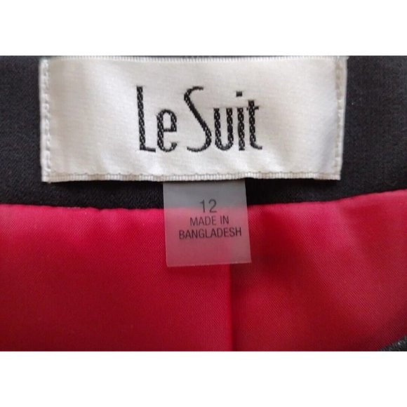 Le Suit Blazer Womens 12 Houndstoothe Button Up Office Professional Holiday - Picture 5 of 16